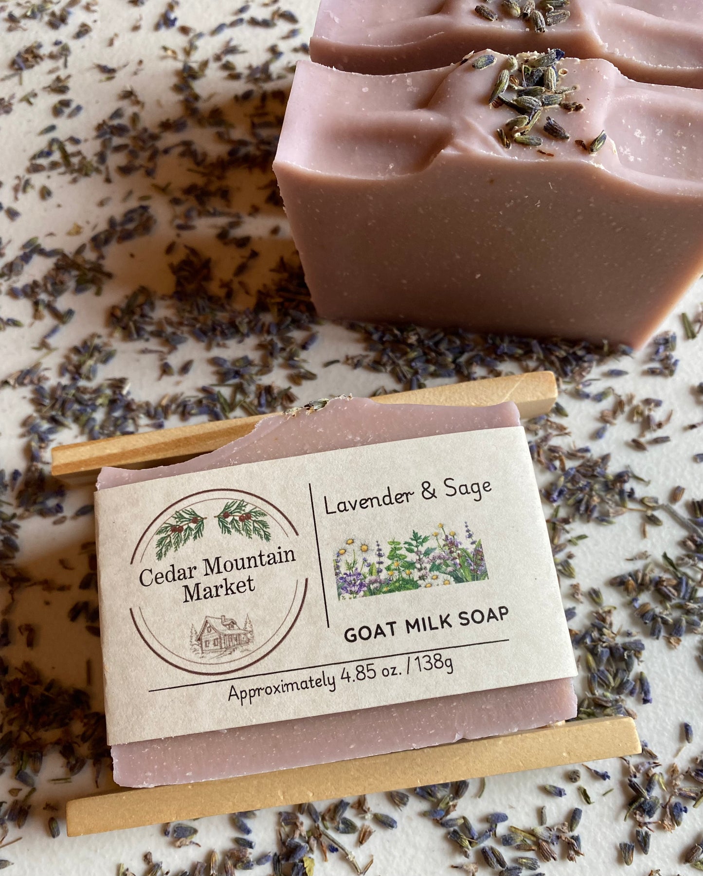 Lavender & Sage - Goat Milk & Tallow Body Soap