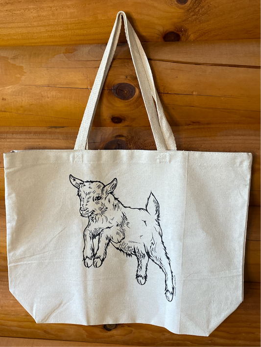 Baby Goat Tote Bag