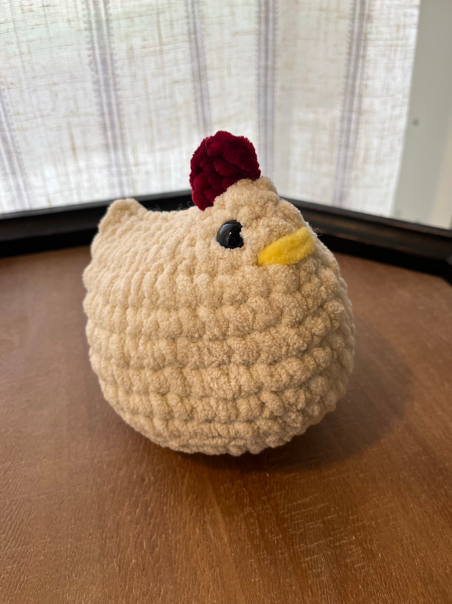 Crochet Chicken - Cream