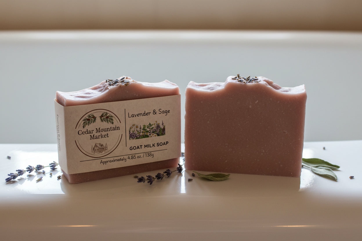 Lavender & Sage - Goat Milk & Tallow Body Soap