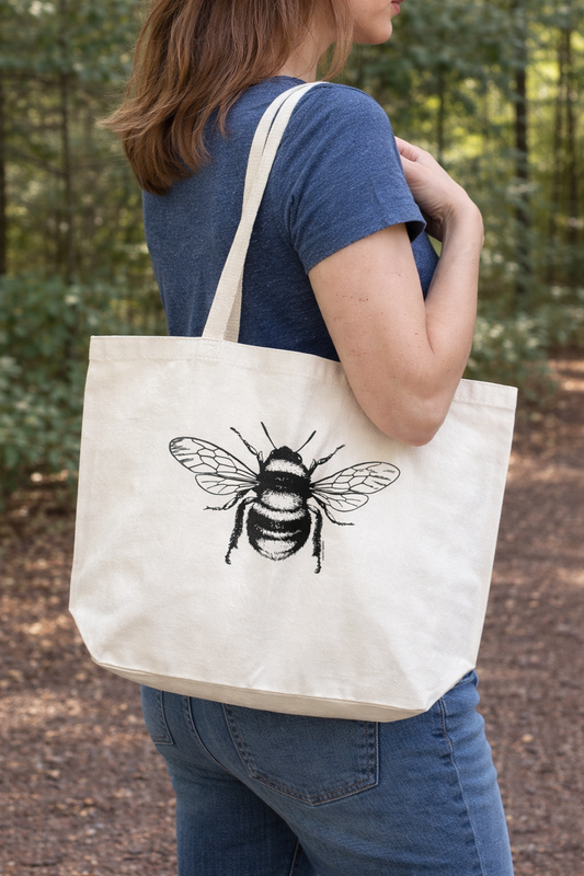 Bee Canvas Tote Bag