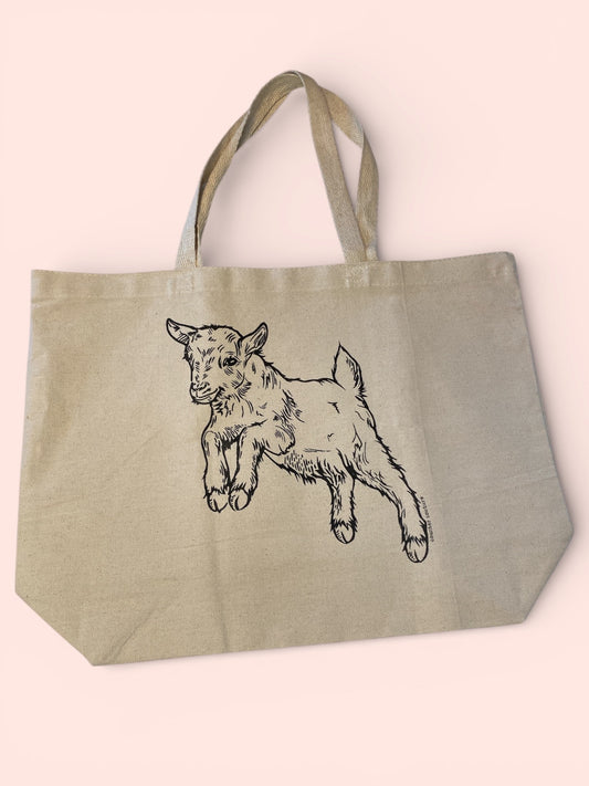 Baby Goat Tote Bag