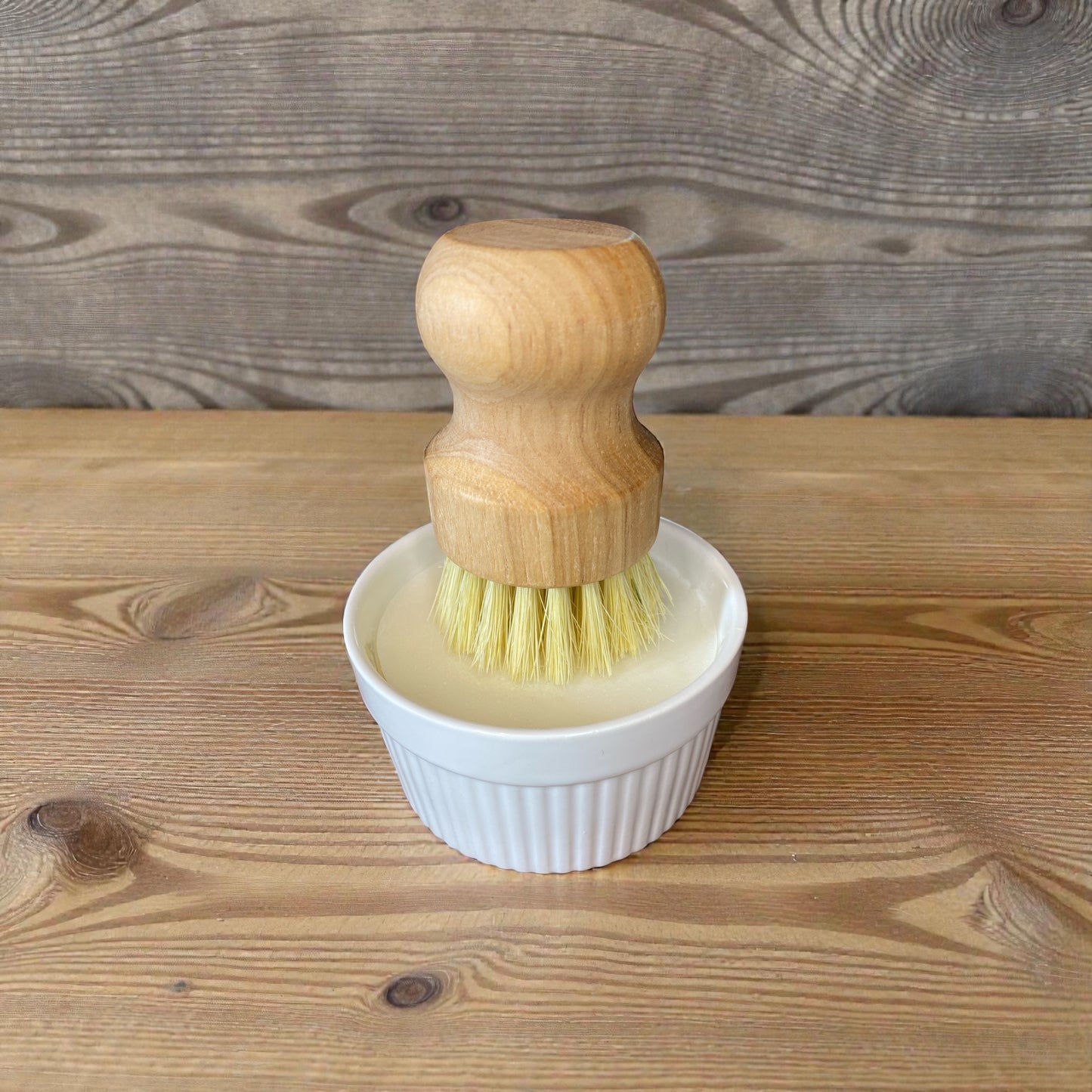 Unscented - Solid Dish Soap in White Ramekin