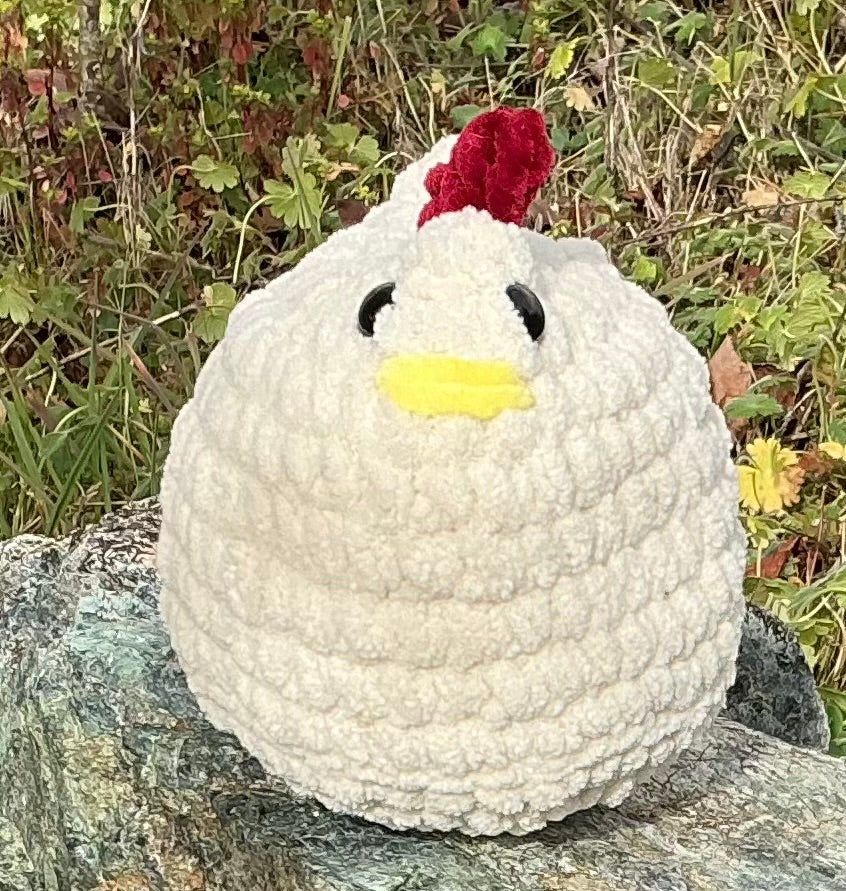 Crochet Chicken - Cream